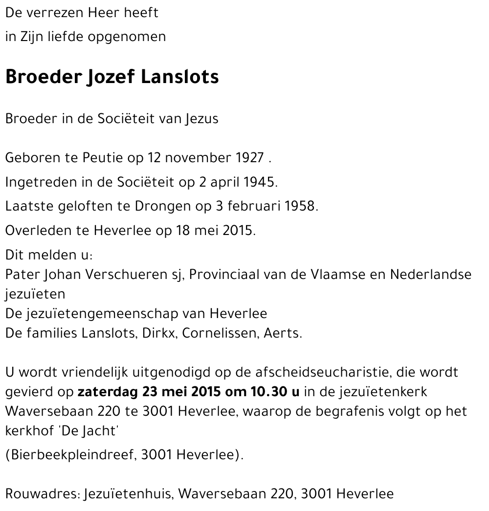 Jozef Lanslots