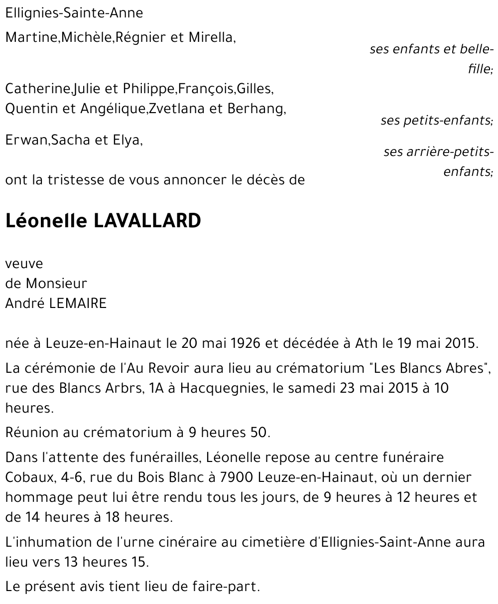 Léonelle Lavallard