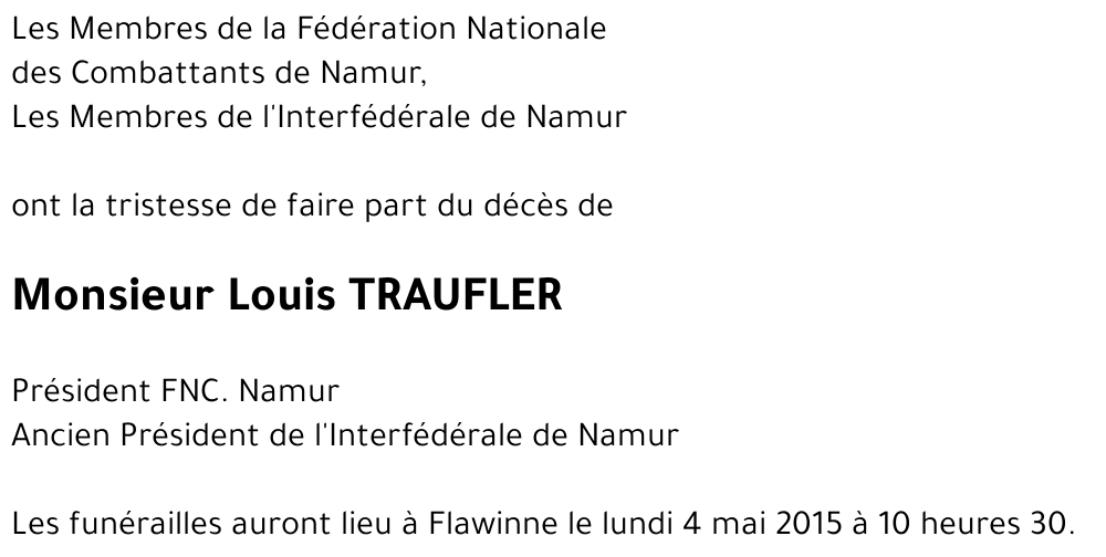 Louis TRAUFLER