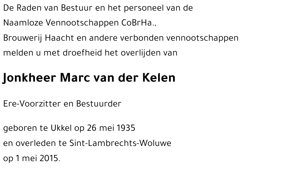 Marc van der Kelen