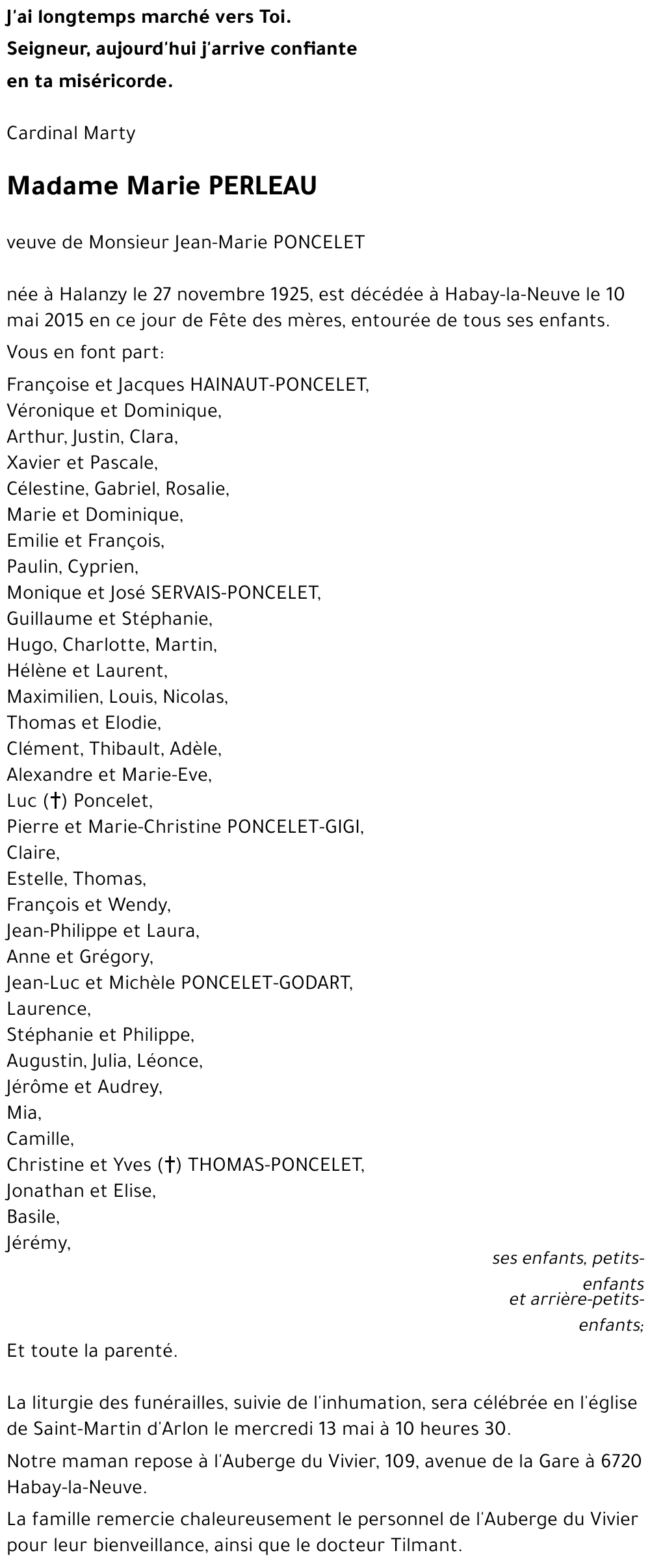 Marie PERLEAU