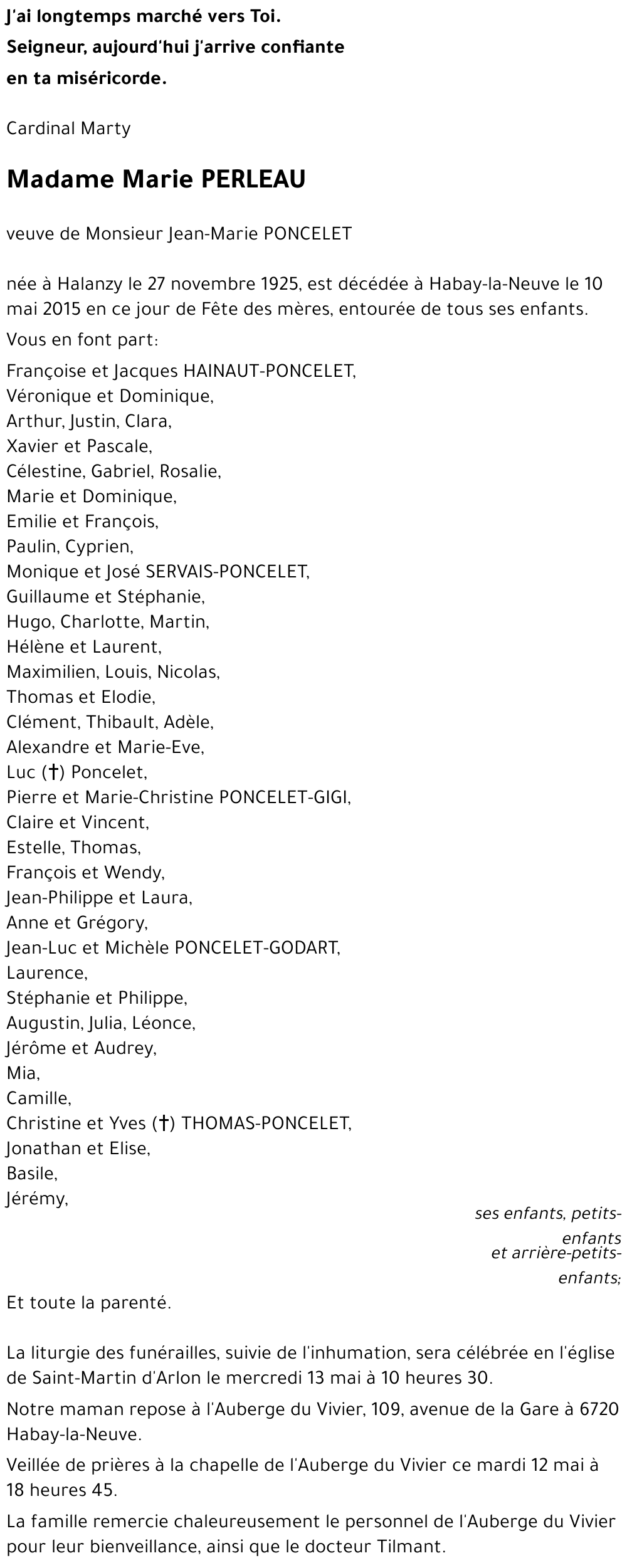 Marie PERLEAU