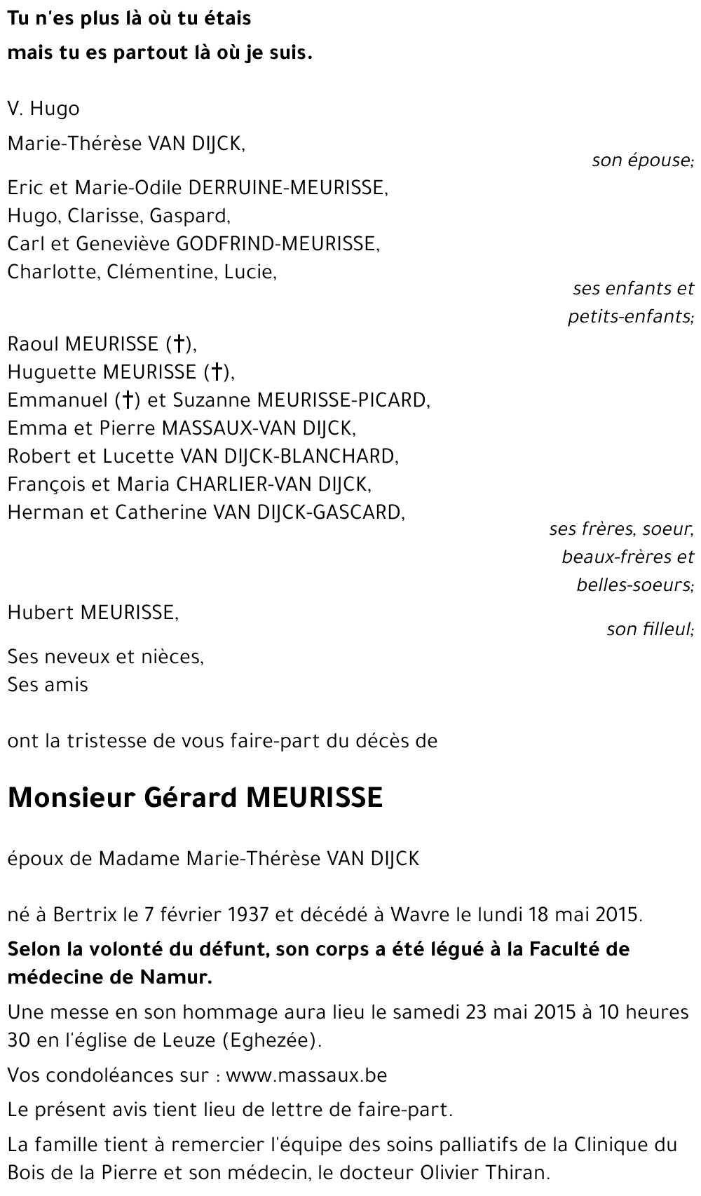 MEURISSE Gérard