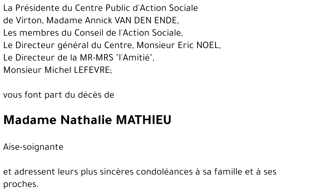 Nathalie MATHIEU