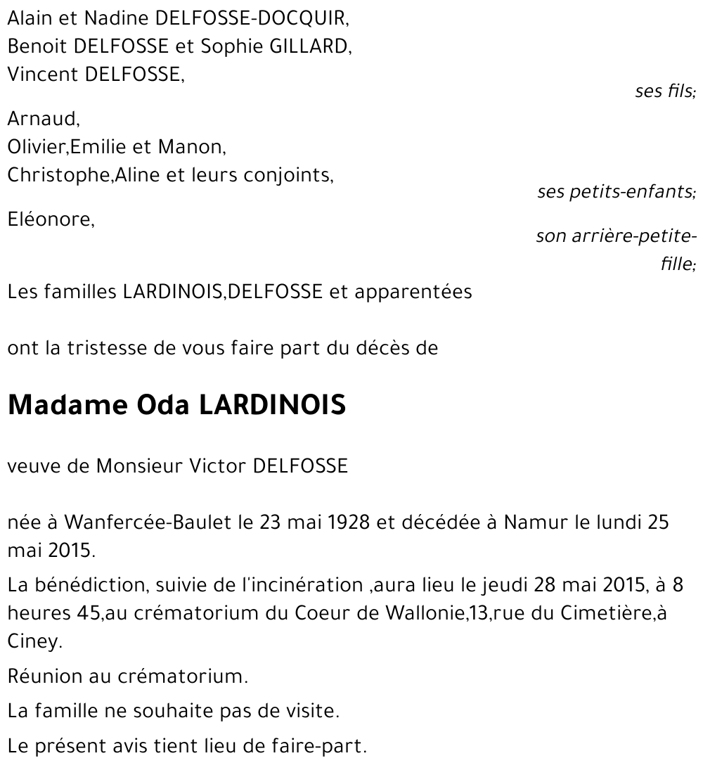 Oda LARDINOIS