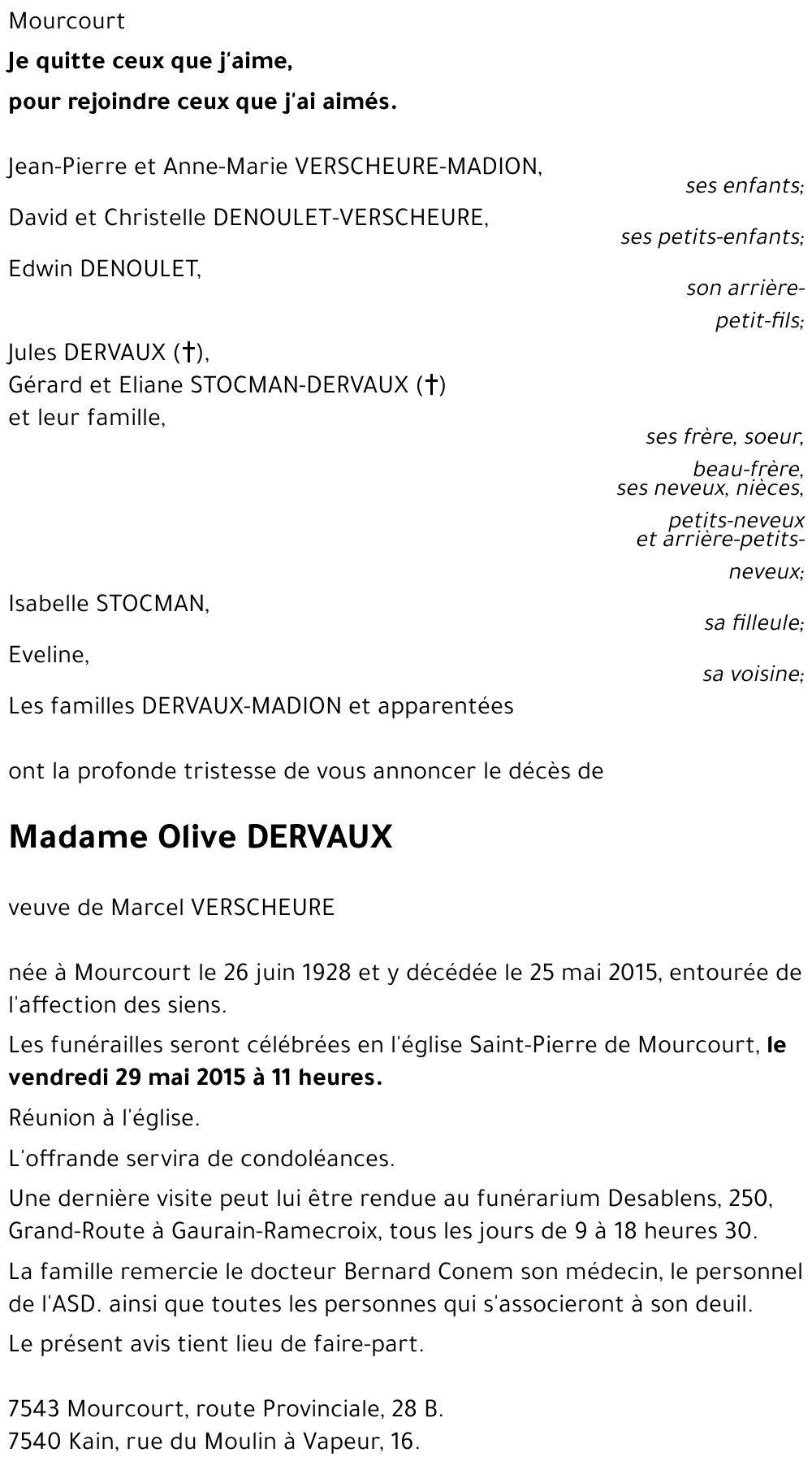 Olive DERVAUX