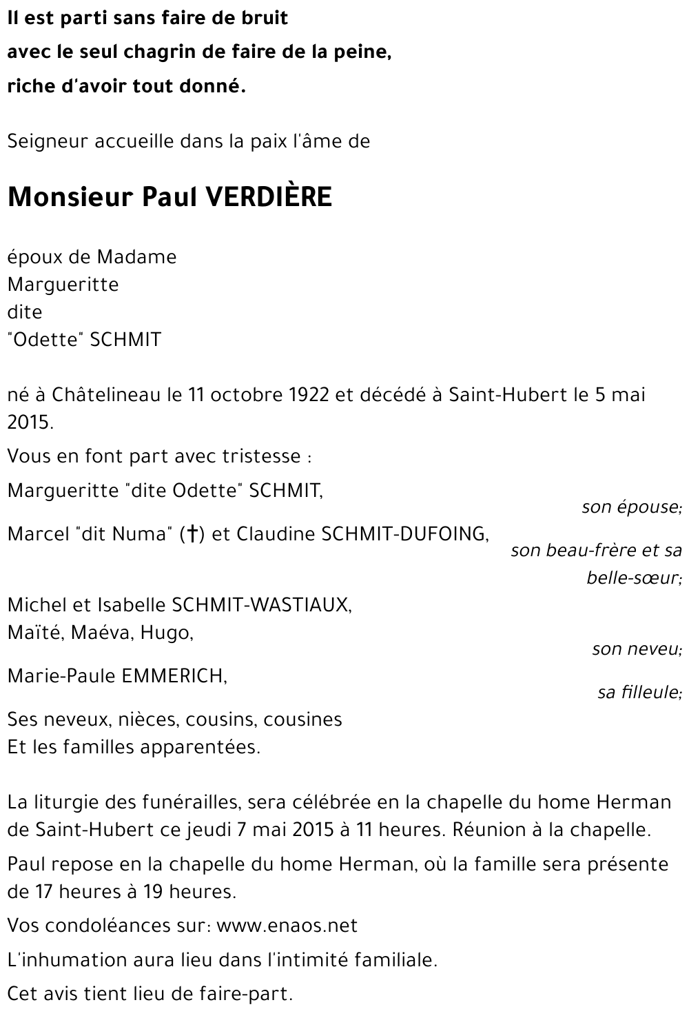 Paul VERDIERE