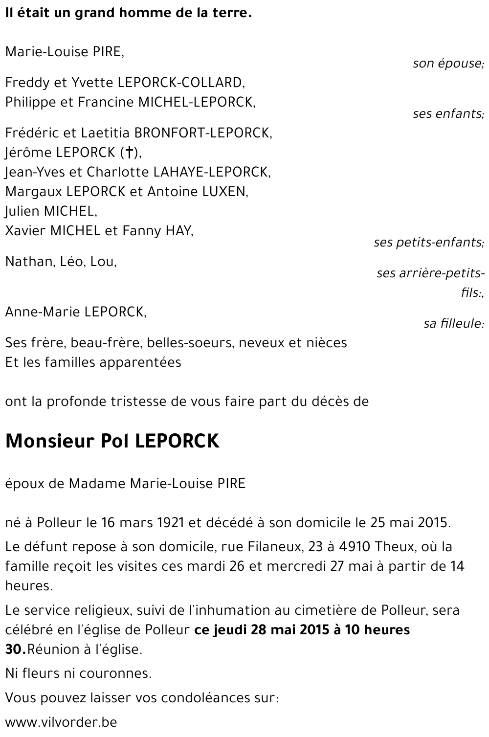 Pol LEPORCK