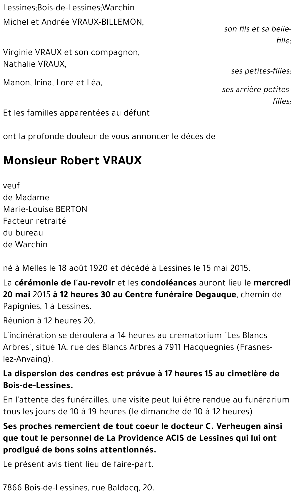 Robert VRAUX