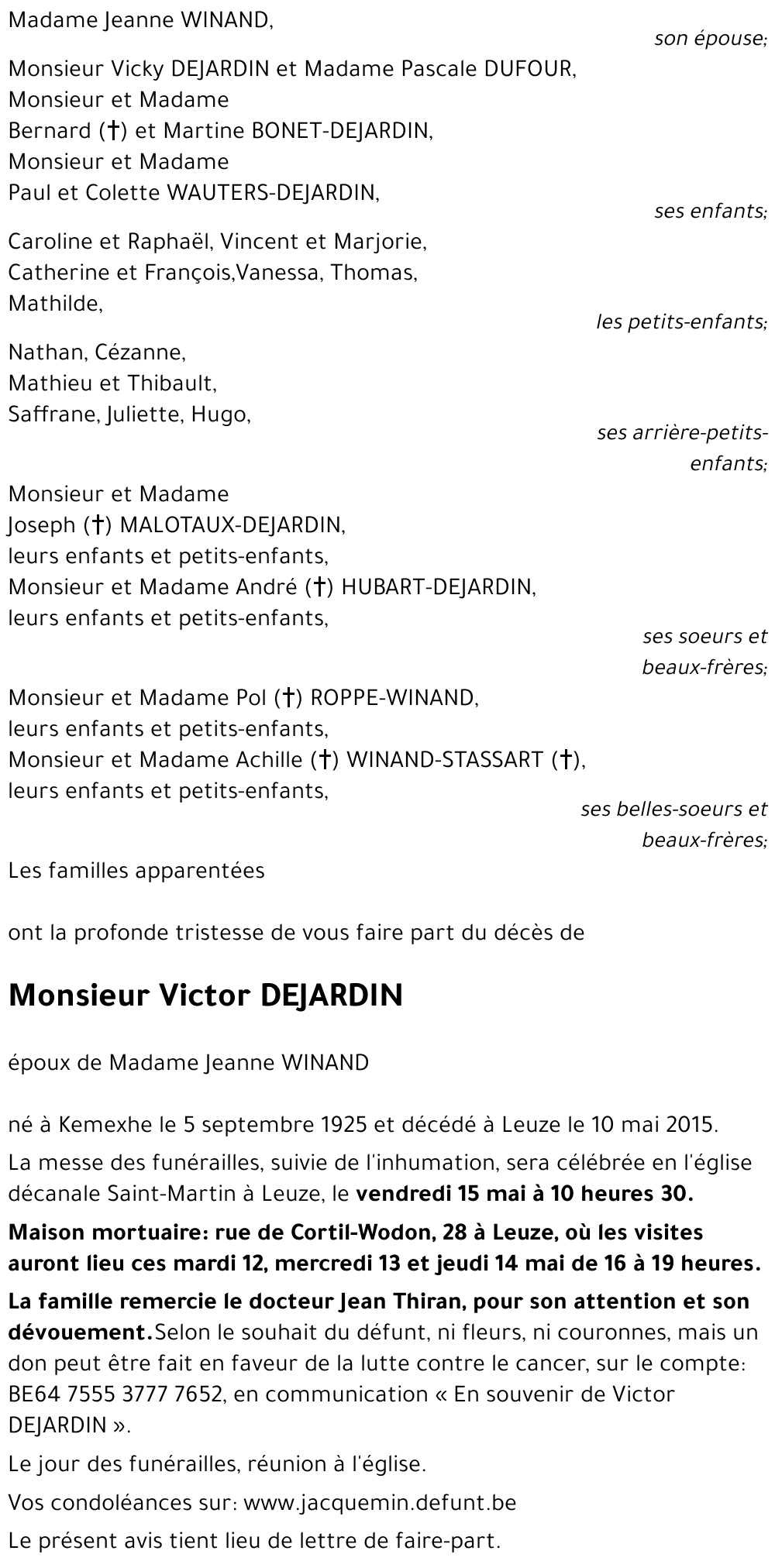 Victor DEJARDIN