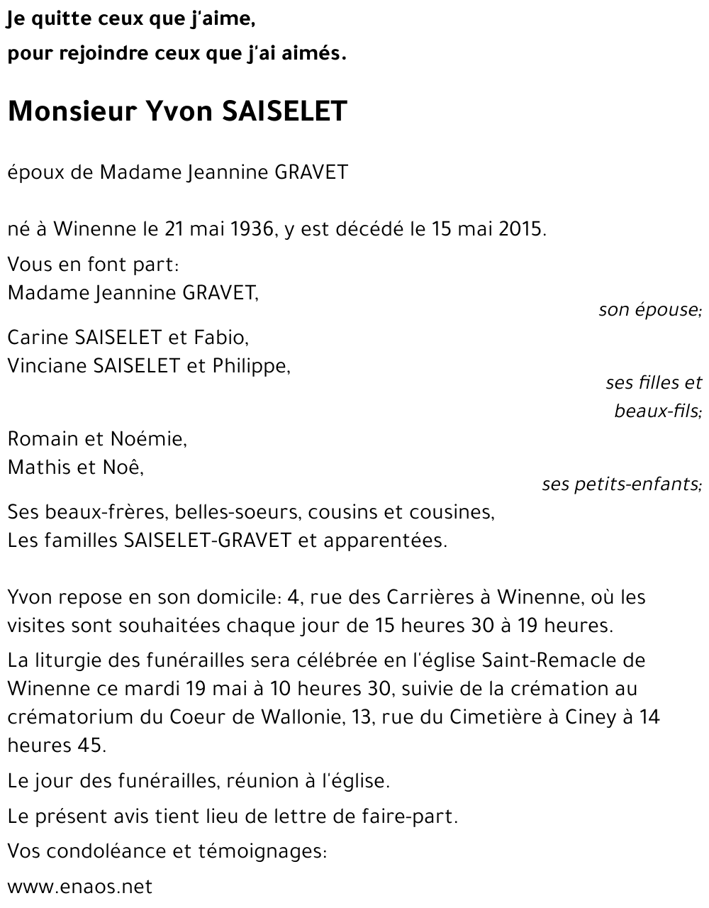 Yvon SAISELET