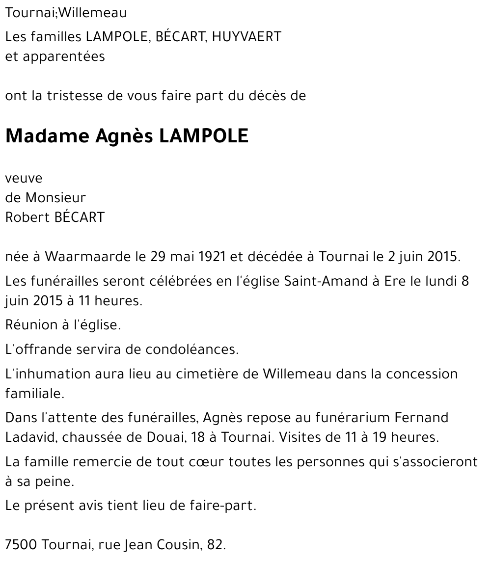 Agnès LAMPOLE