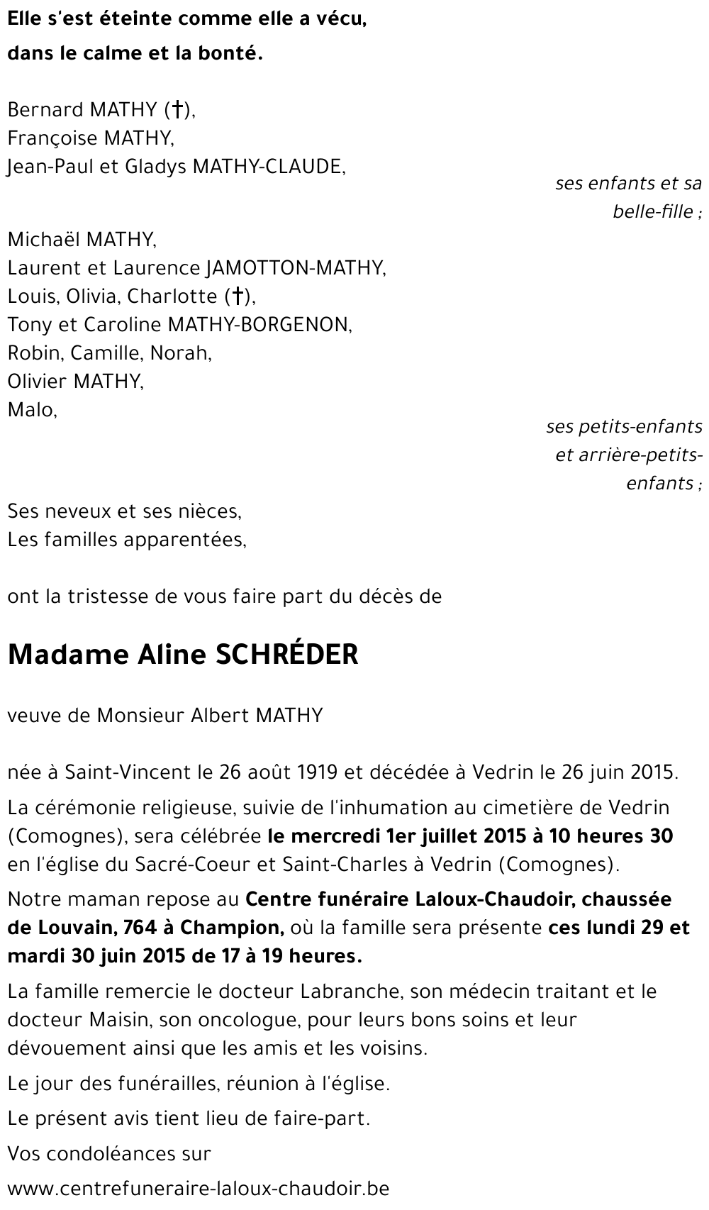 Aline SCHRÉDER