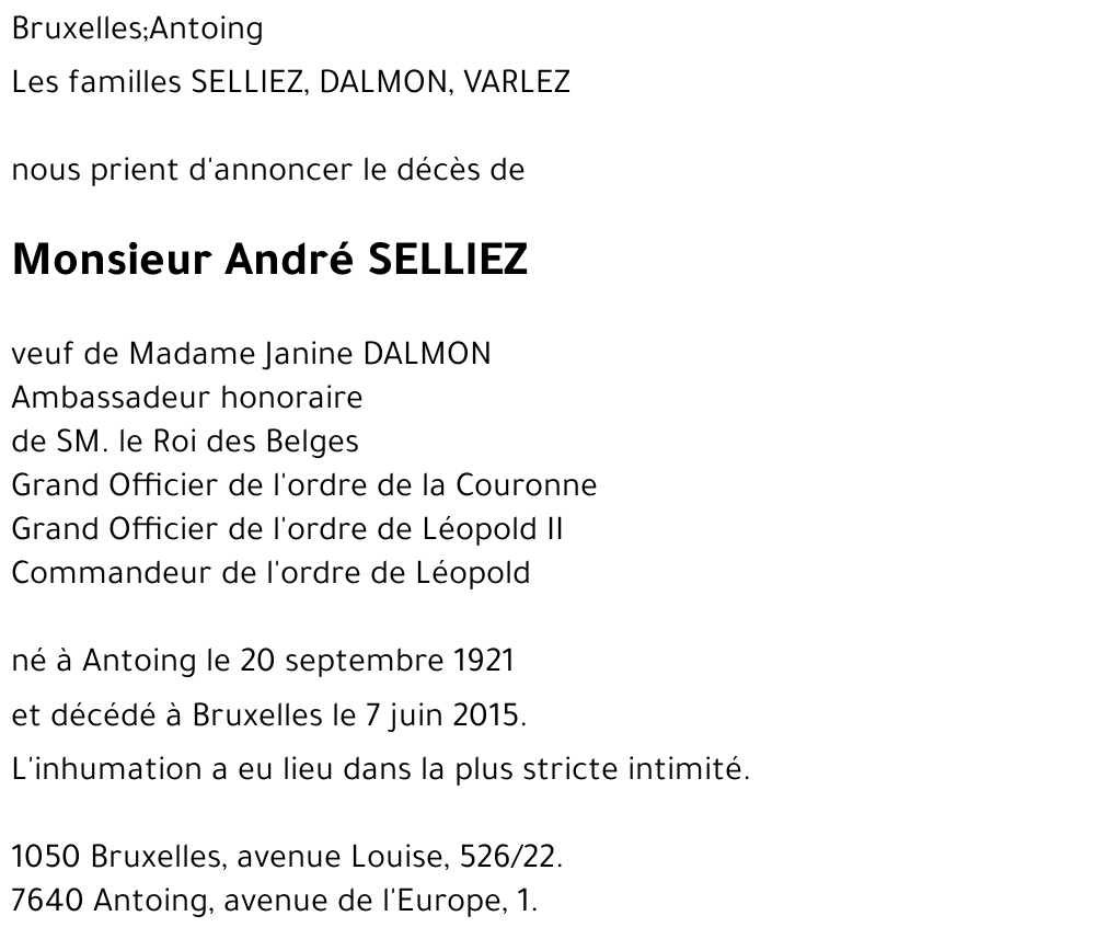 André SELLIEZ