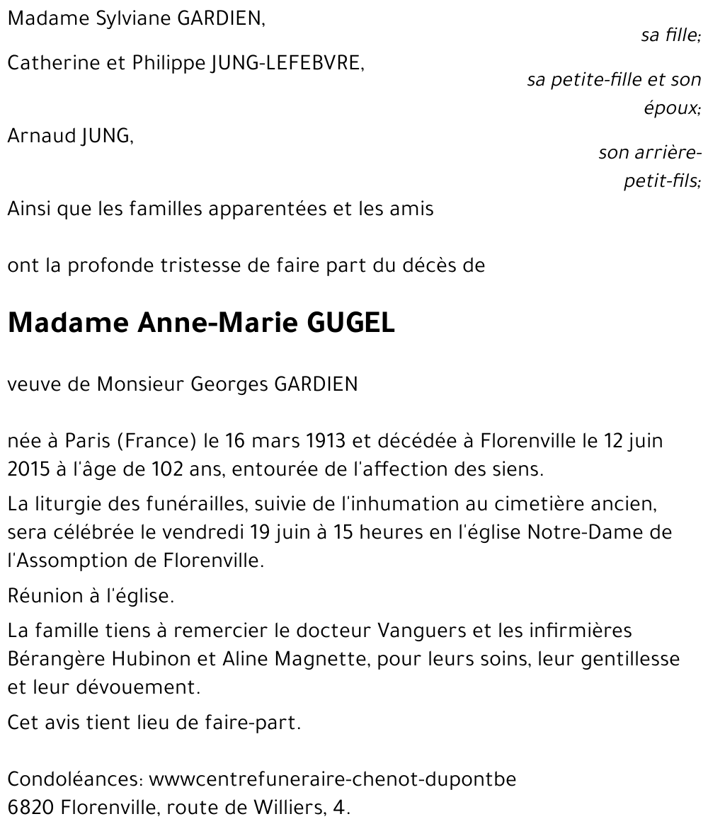 Anne-Marie GUGEL