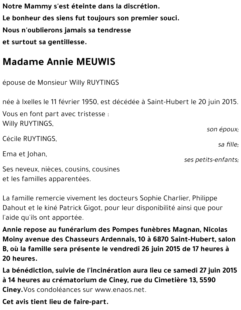 Annie MEUWIS