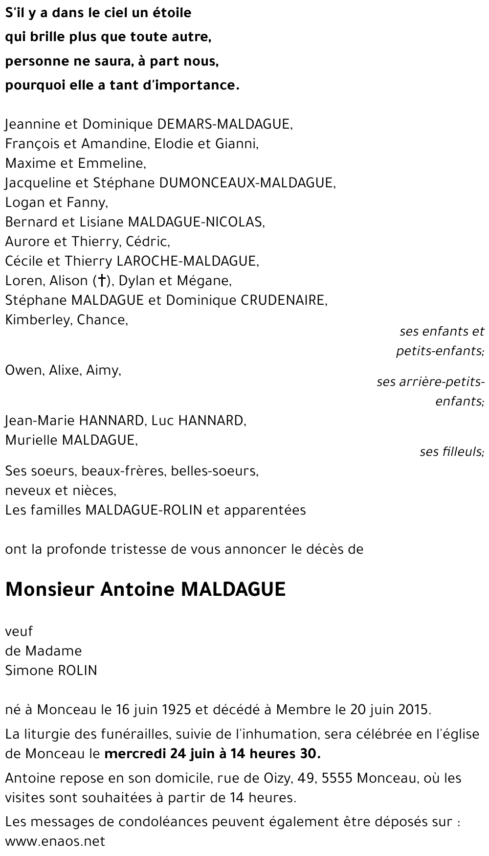 Antoine MALDAGUE