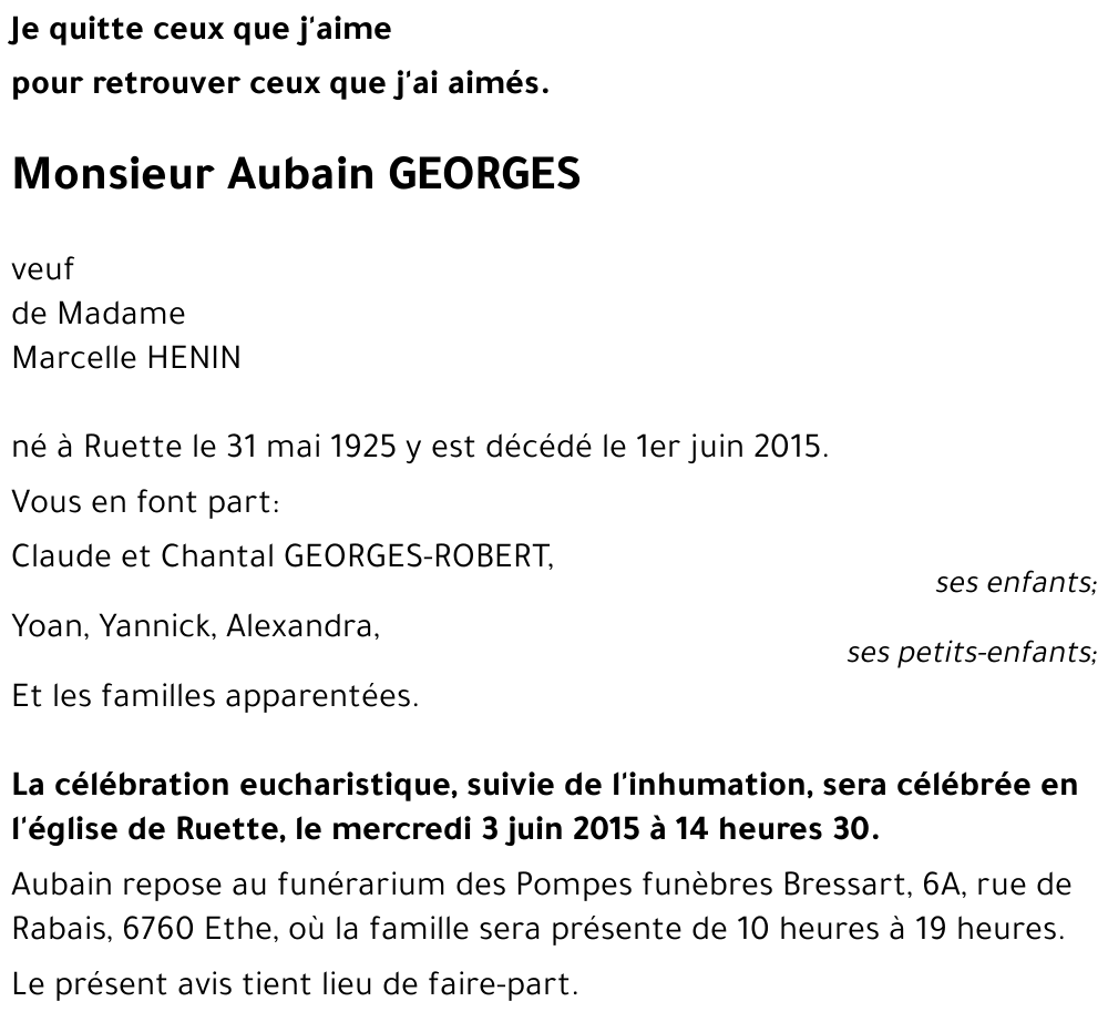 Aubain GEORGES 