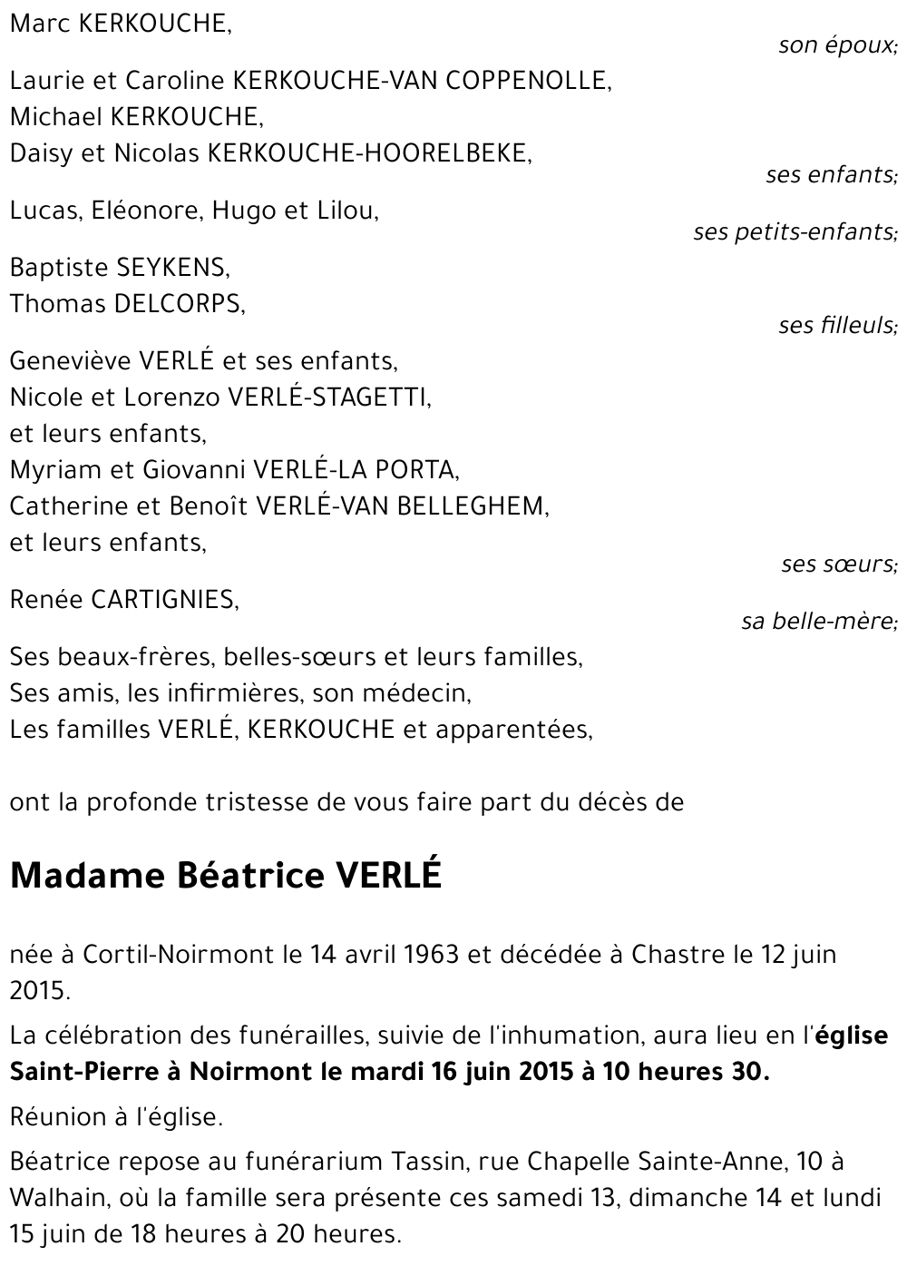 Béatrice VERLÉ