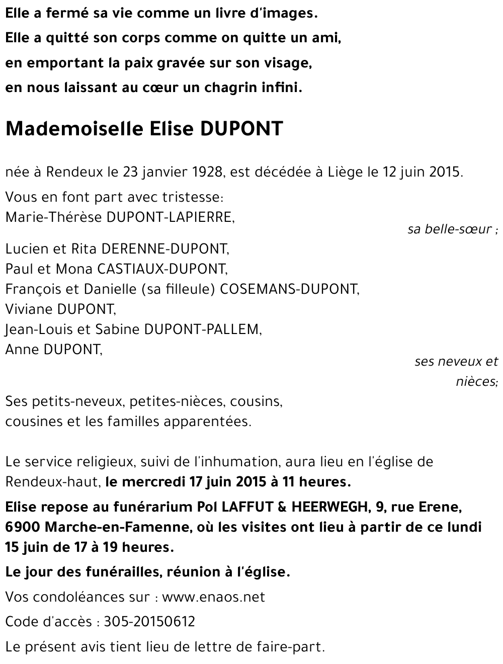 Elise DUPONT
