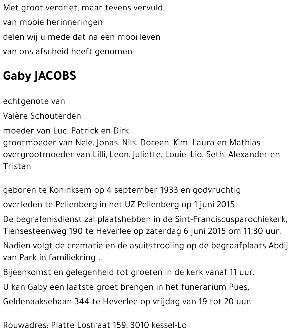 Gaby JACOBS