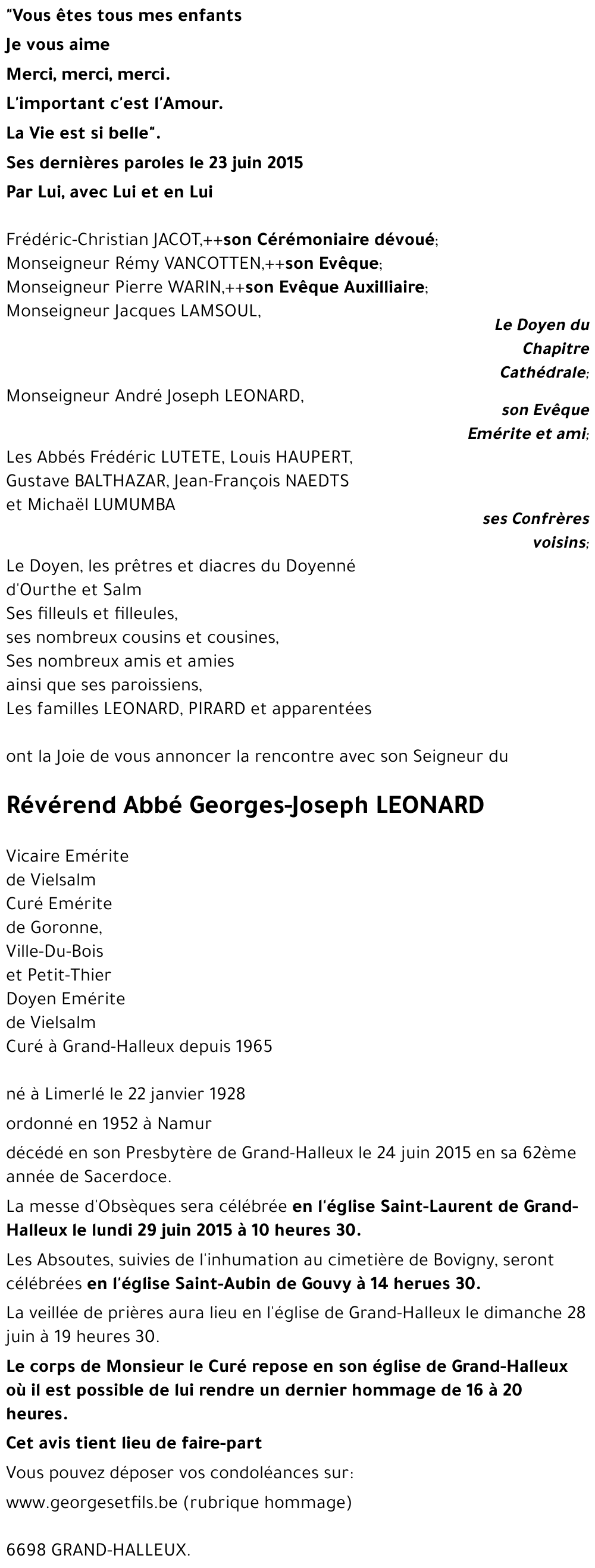 Georges-Joseph LEONARD