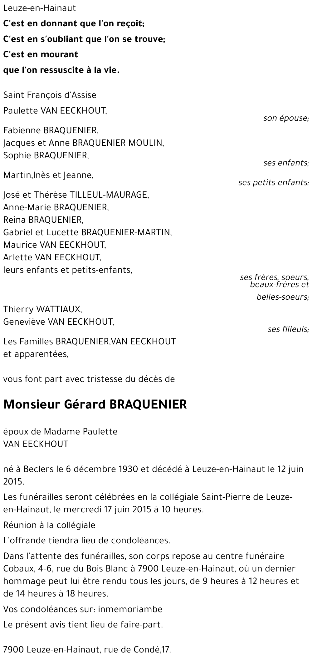 Gérard Braquenier