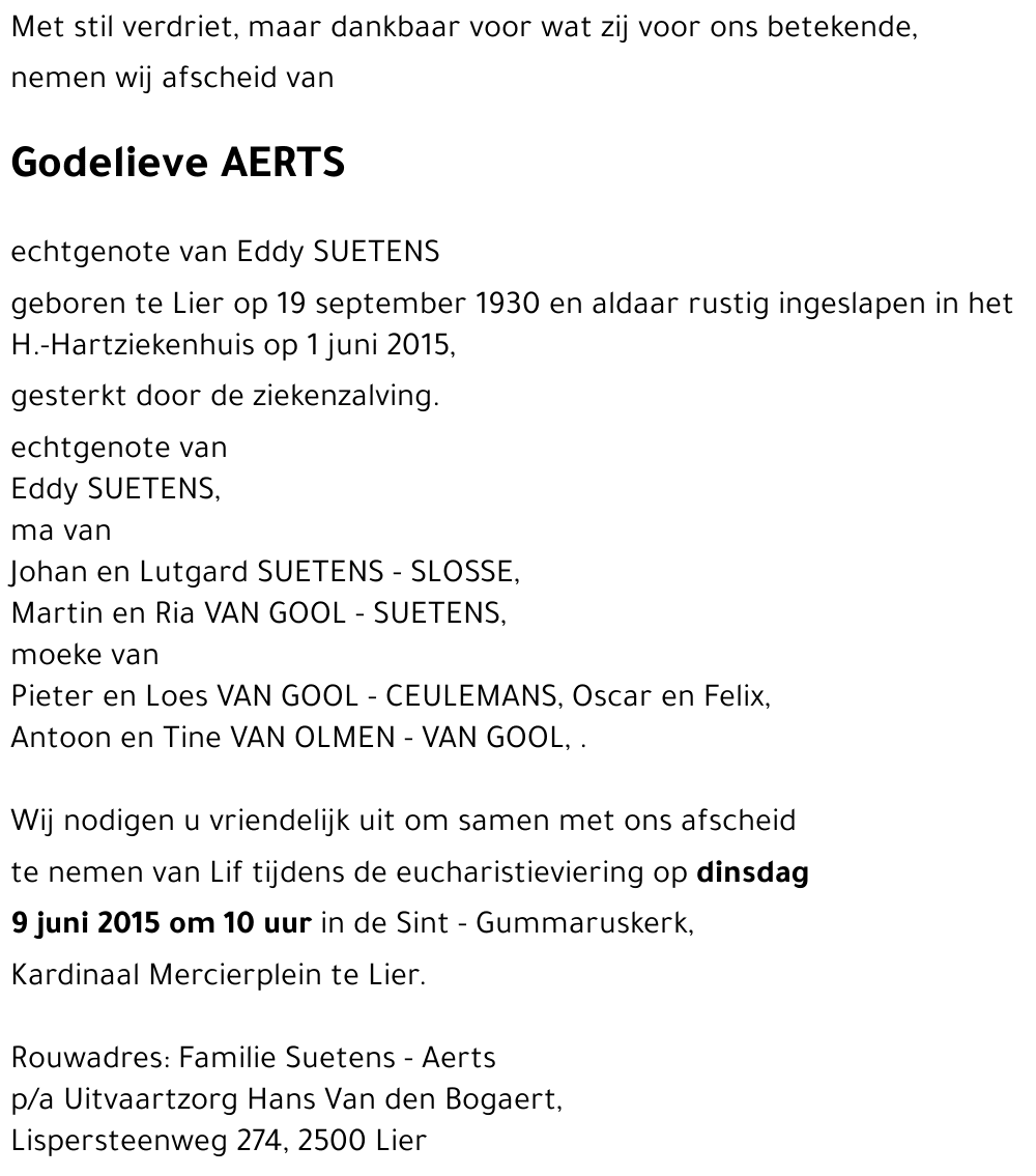 Godelieve AERTS