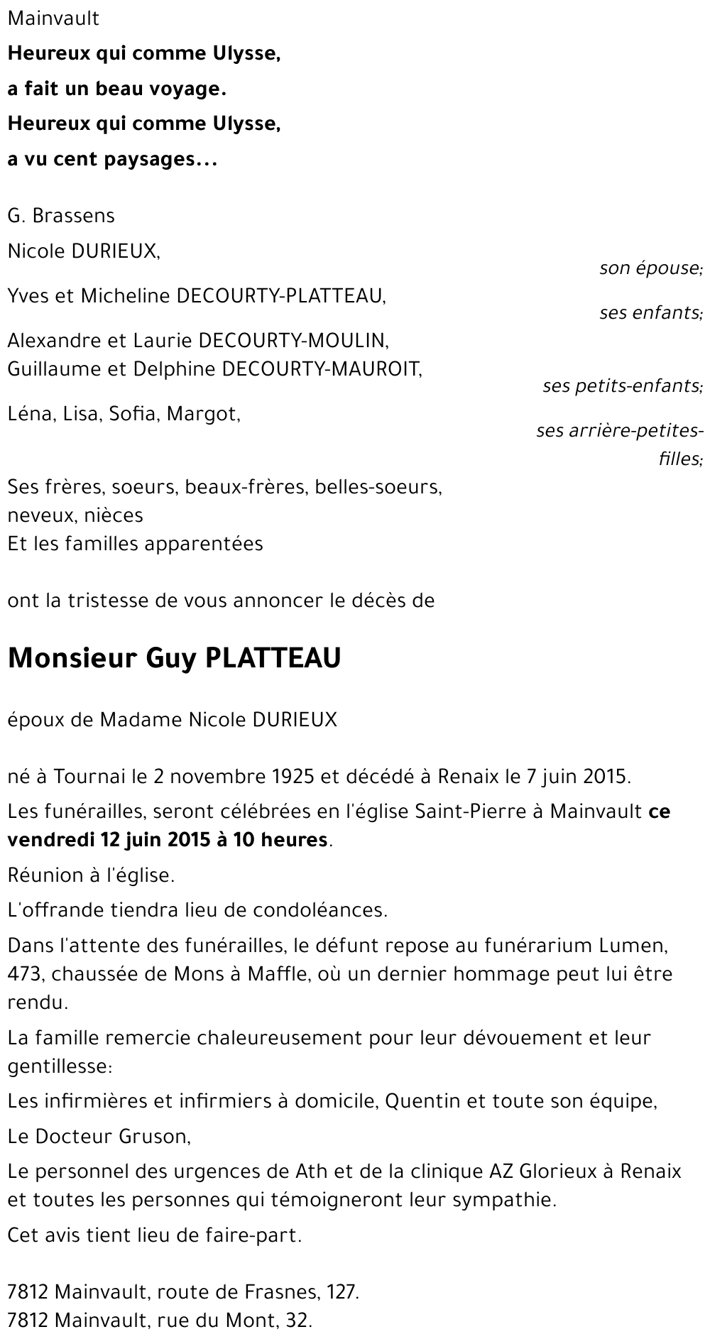 Guy PLATTEAU