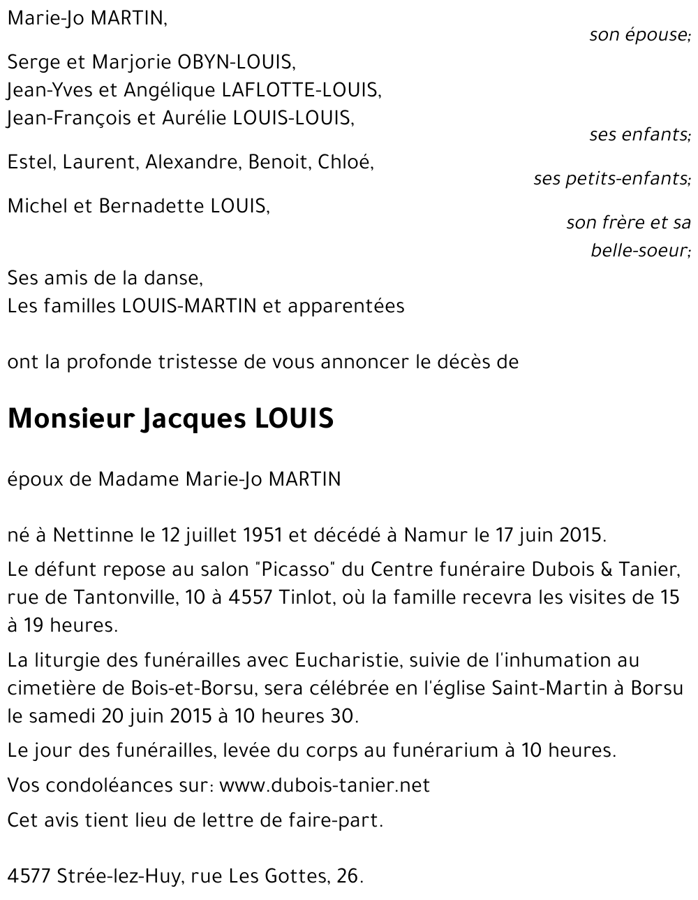 Jacques LOUIS