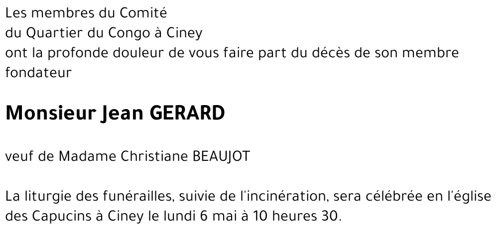 Jean GERARD