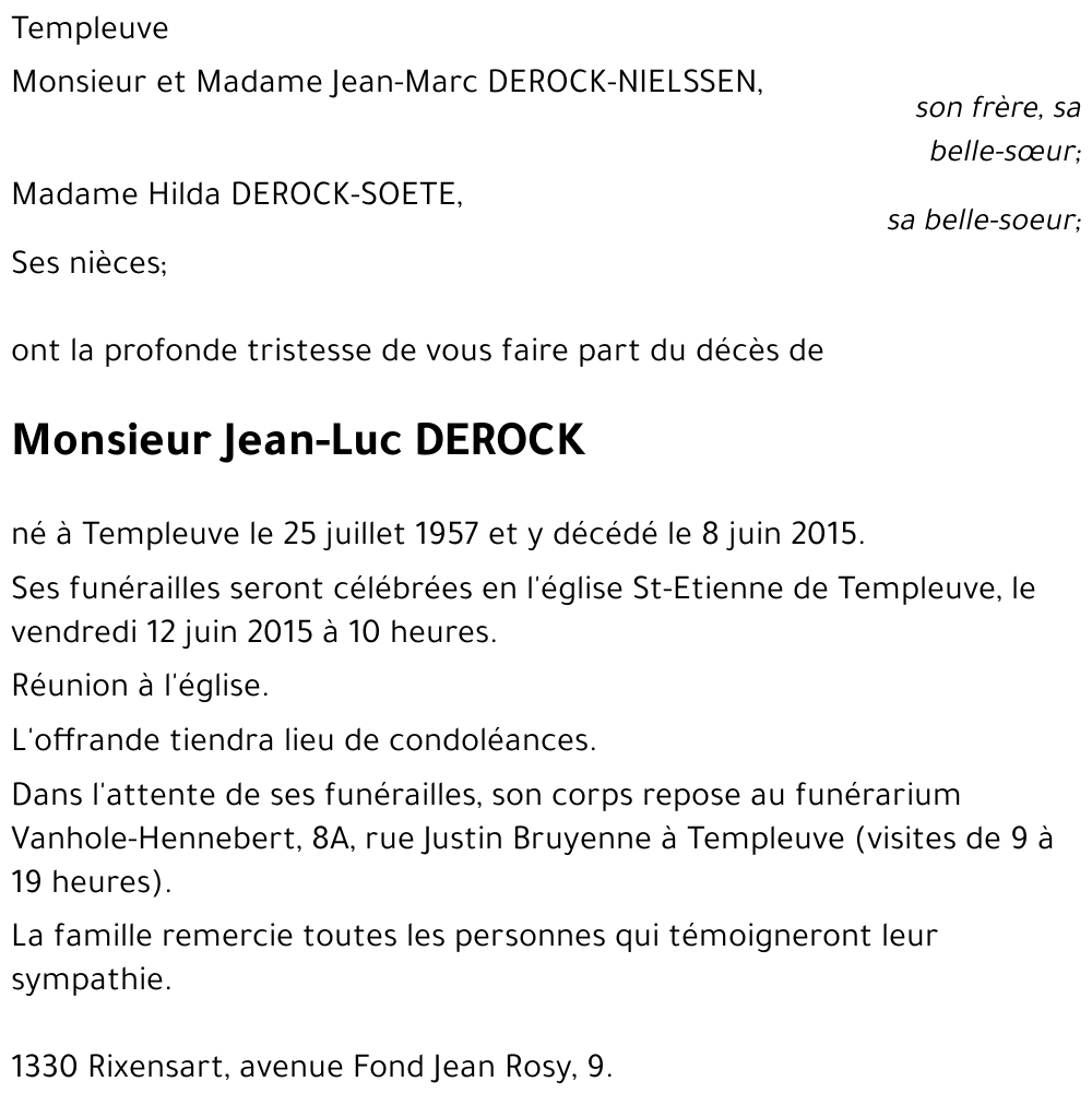 Jean-Luc DEROCK