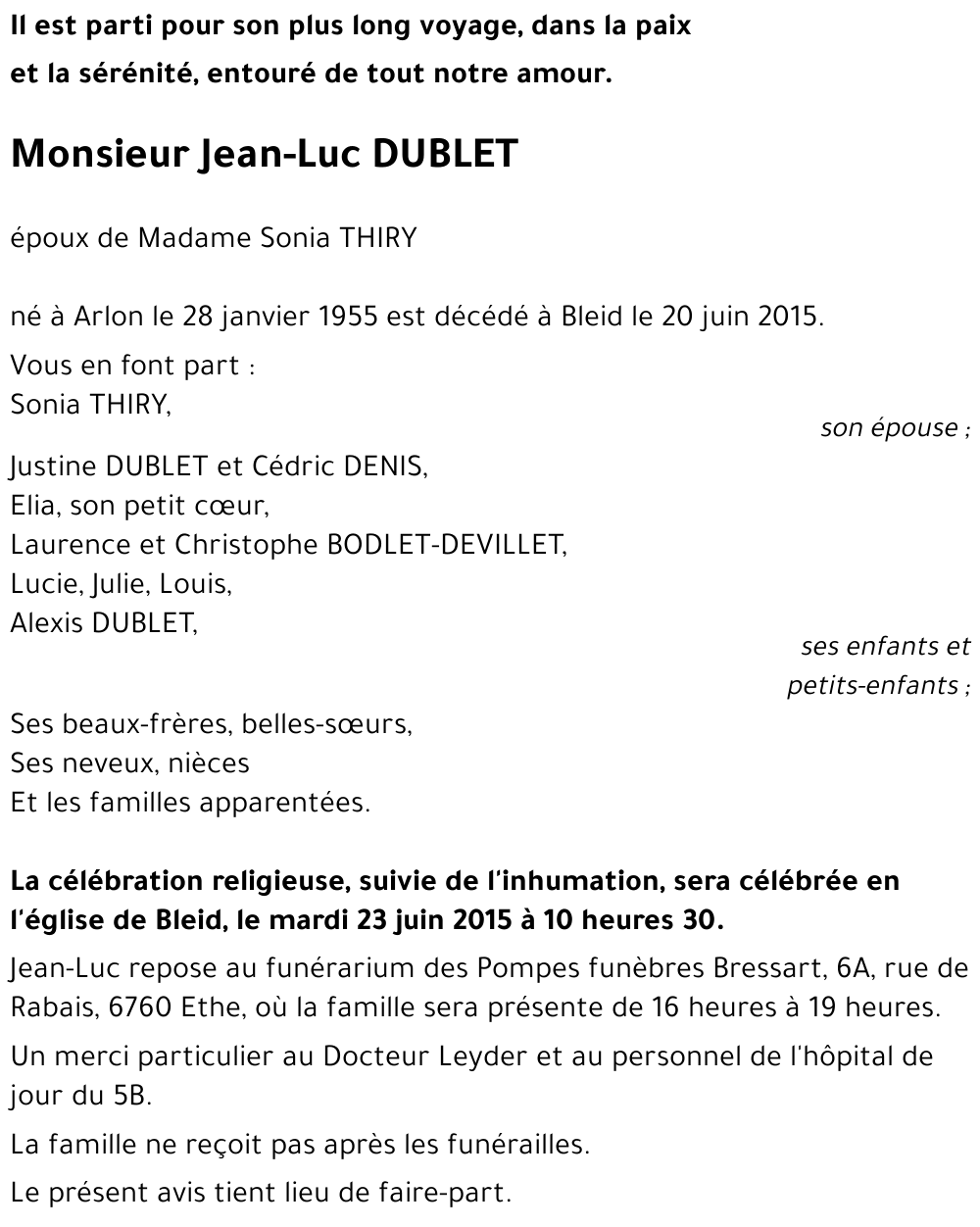 Jean-Luc DUBLET 