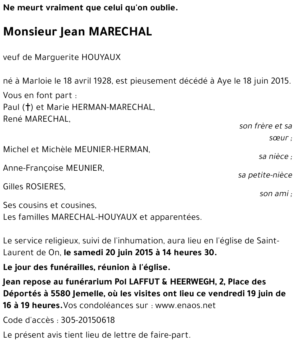 Jean MARECHAL