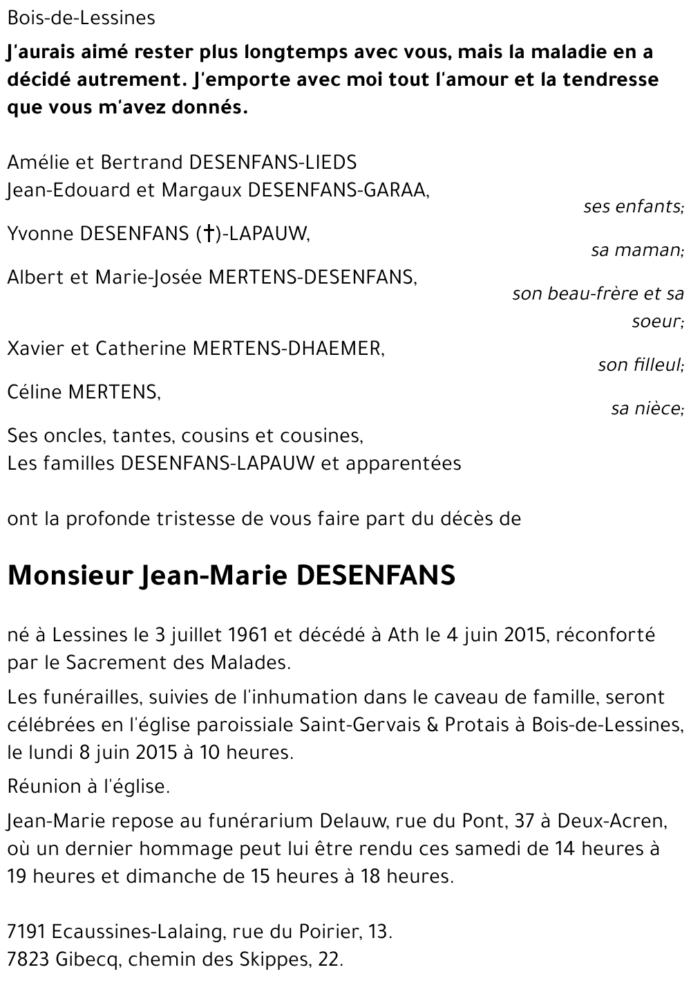 Jean-Marie DESENFANS