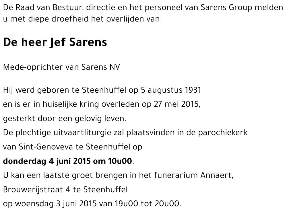 Jef Sarens