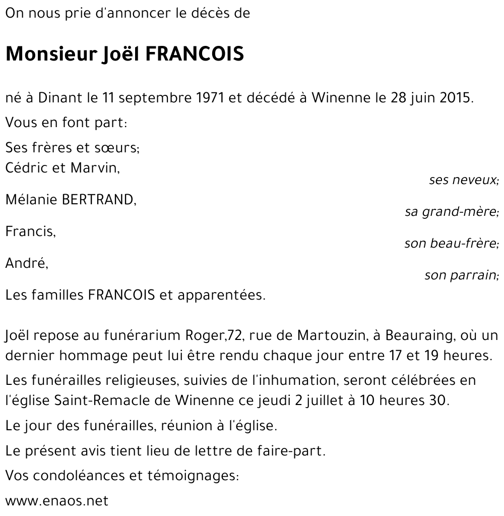 Joël FRANCOIS
