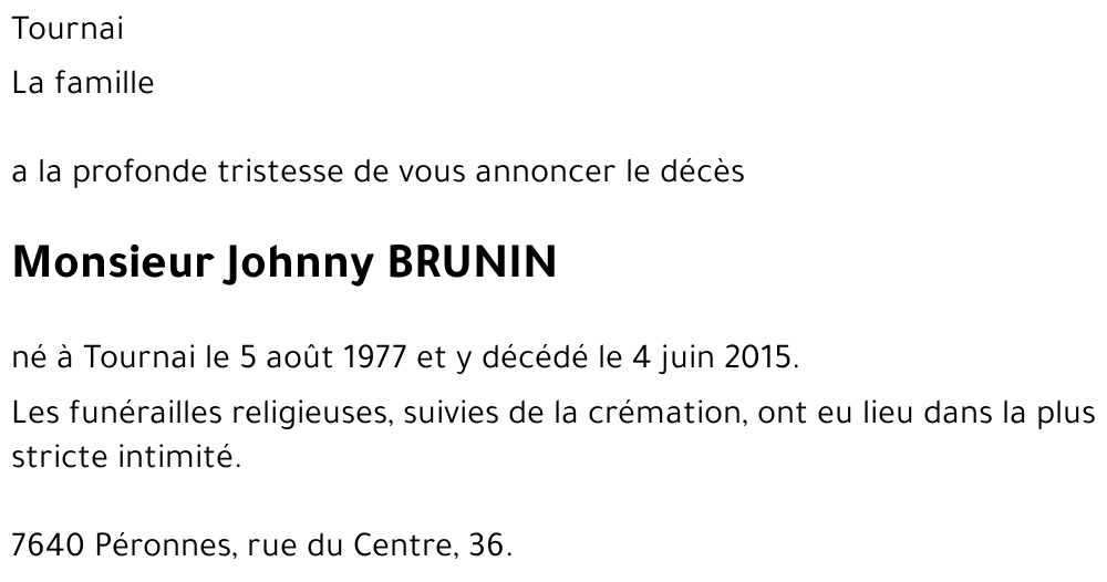 Joohnny BRUNIN