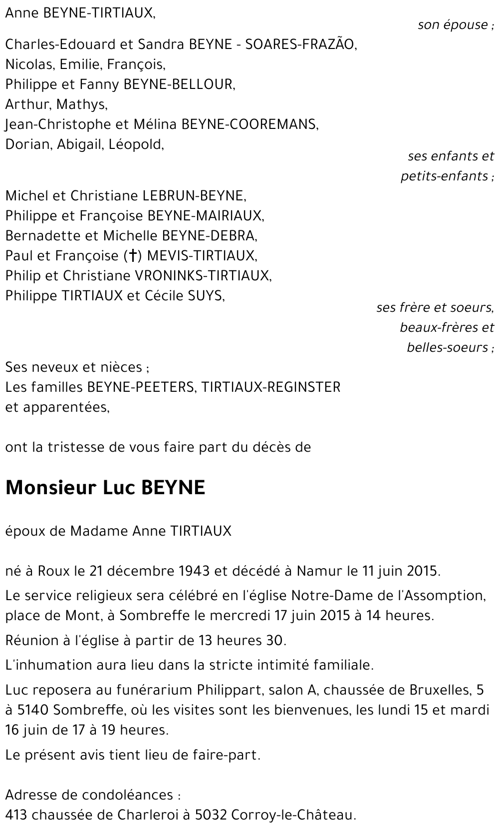 Luc BEYNE