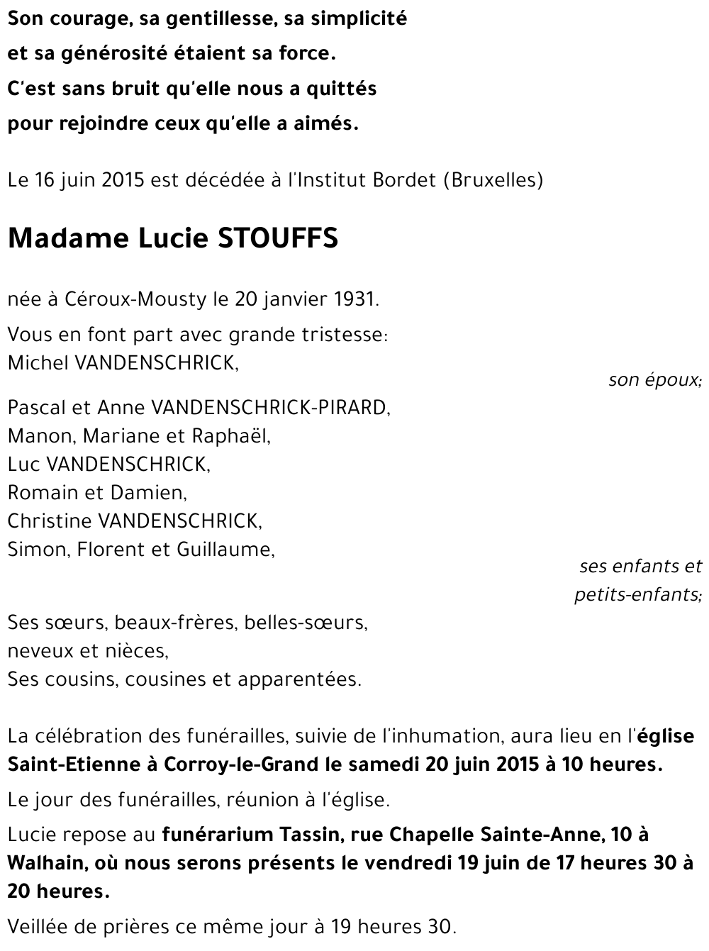 Lucie STOUFFS