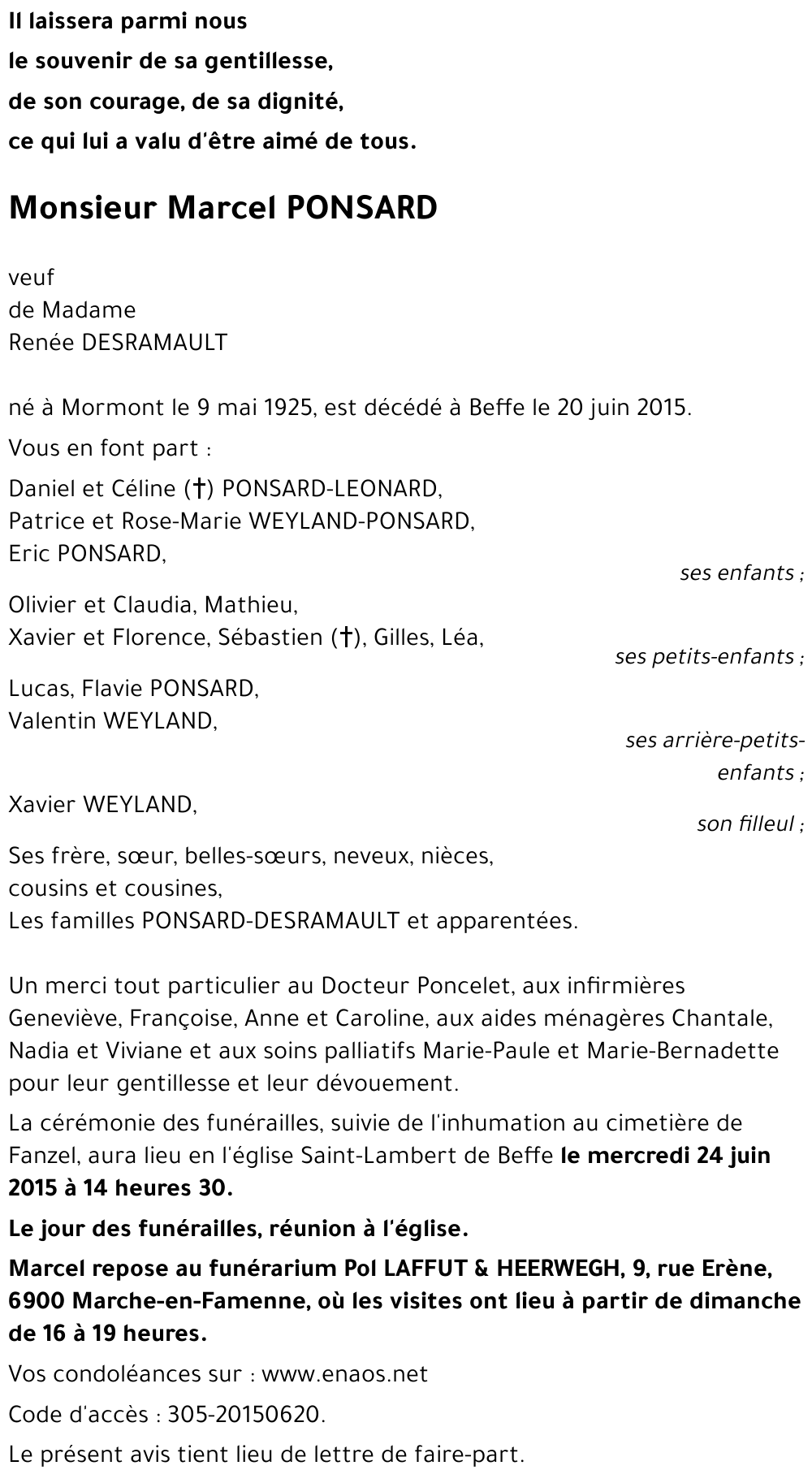 Marcel PONSARD