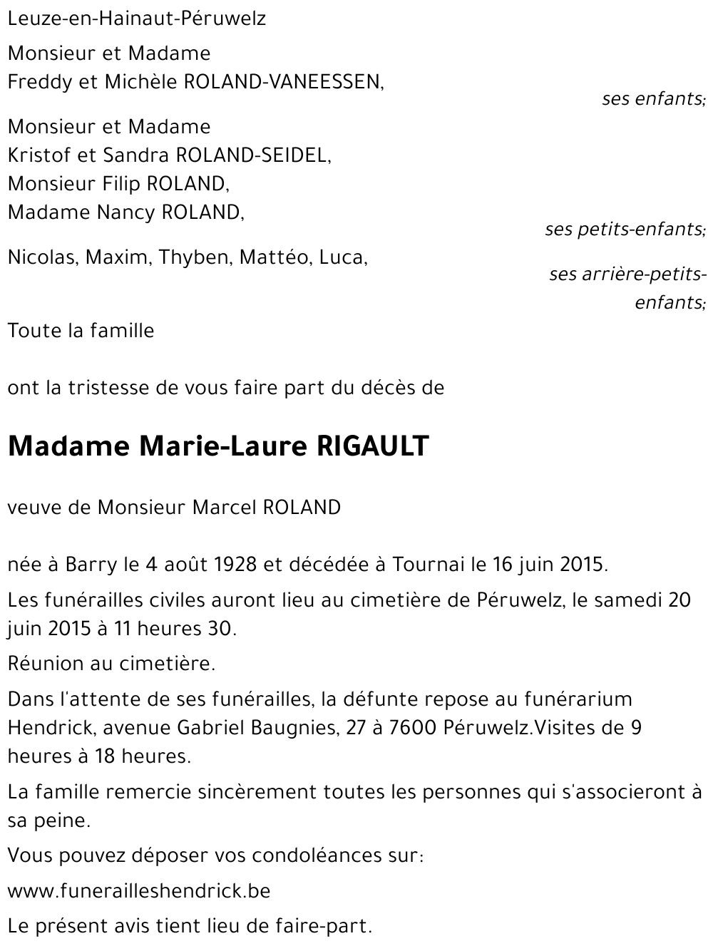 Marie-Laure RIGAULT