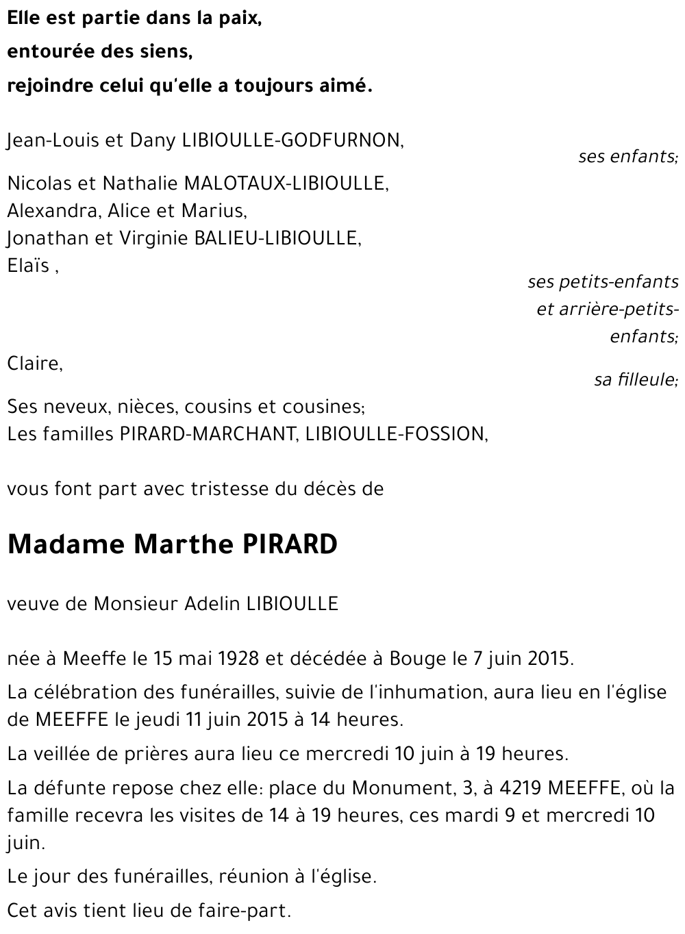 Marthe PIRARD