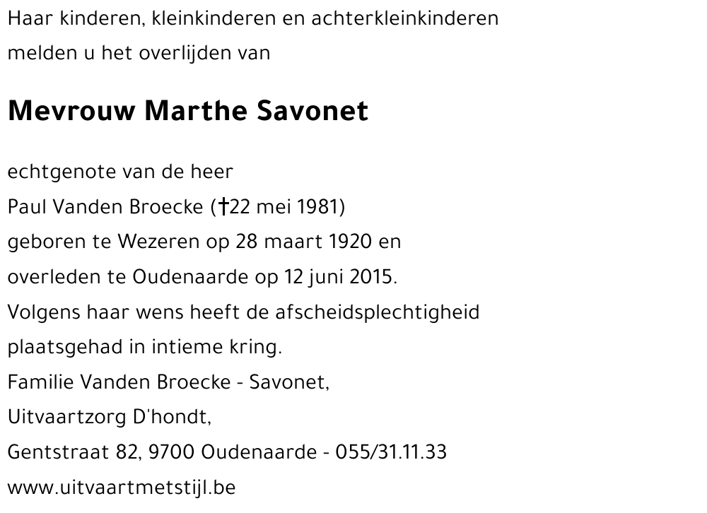 Marthe Savonet