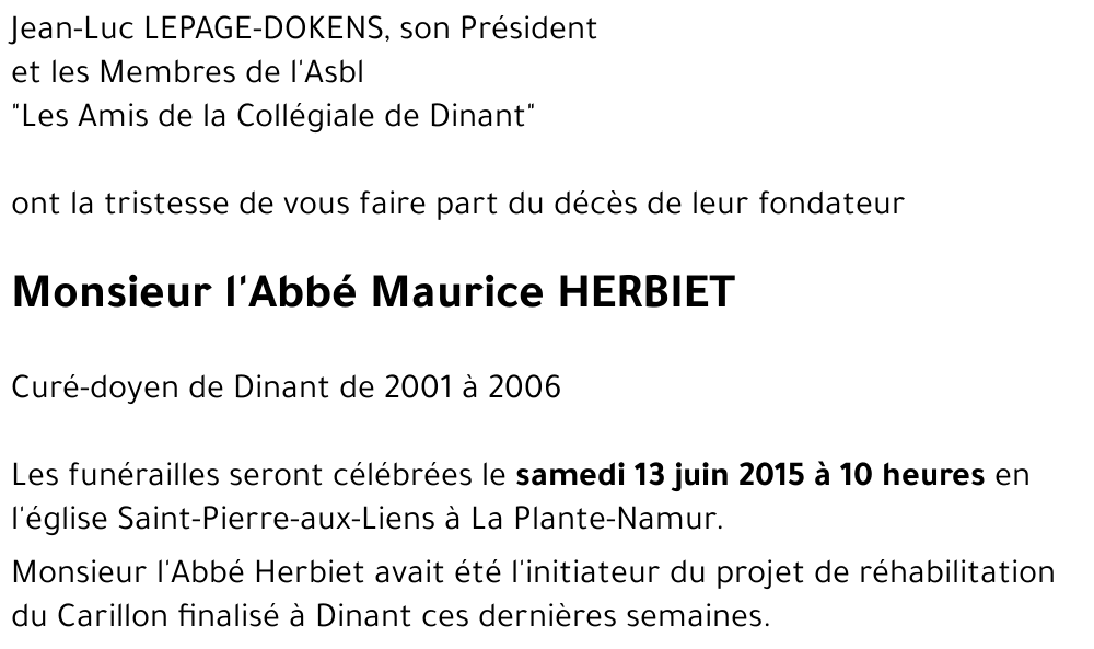 Maurice HERBIET