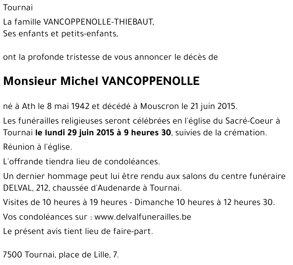 Michel VANCOPPENOLLE