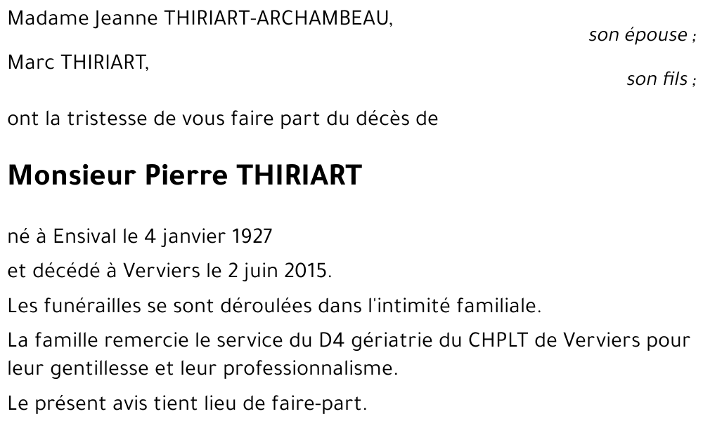 Pierre THIRIART