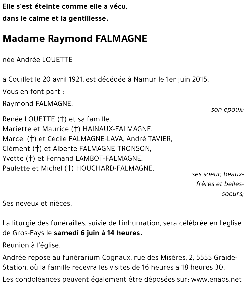 Raymond FALMAGNE