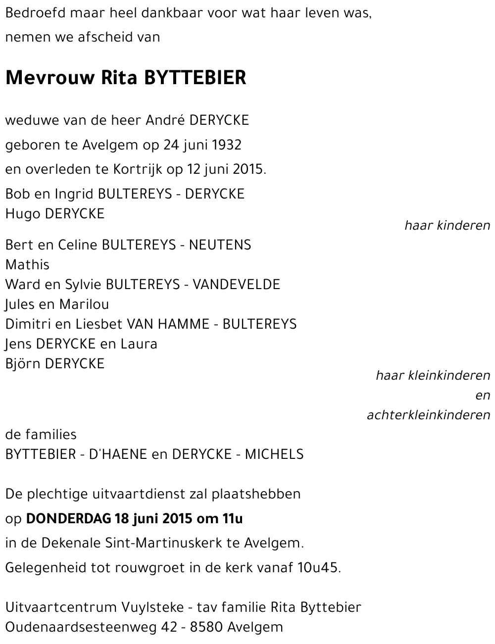 Rita Byttebier