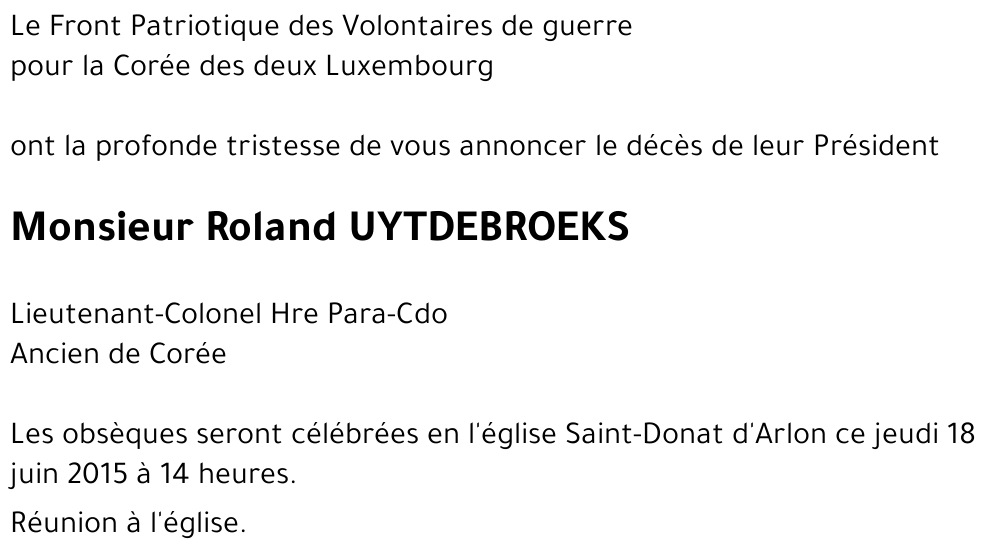 Roland UYTDEBROEKS